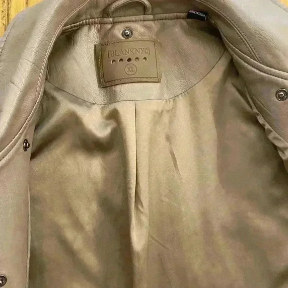 Anthropologie Womens Vegan leather jacket size L-XL NEW without tags BLANKNYC - Picture 3 of 13